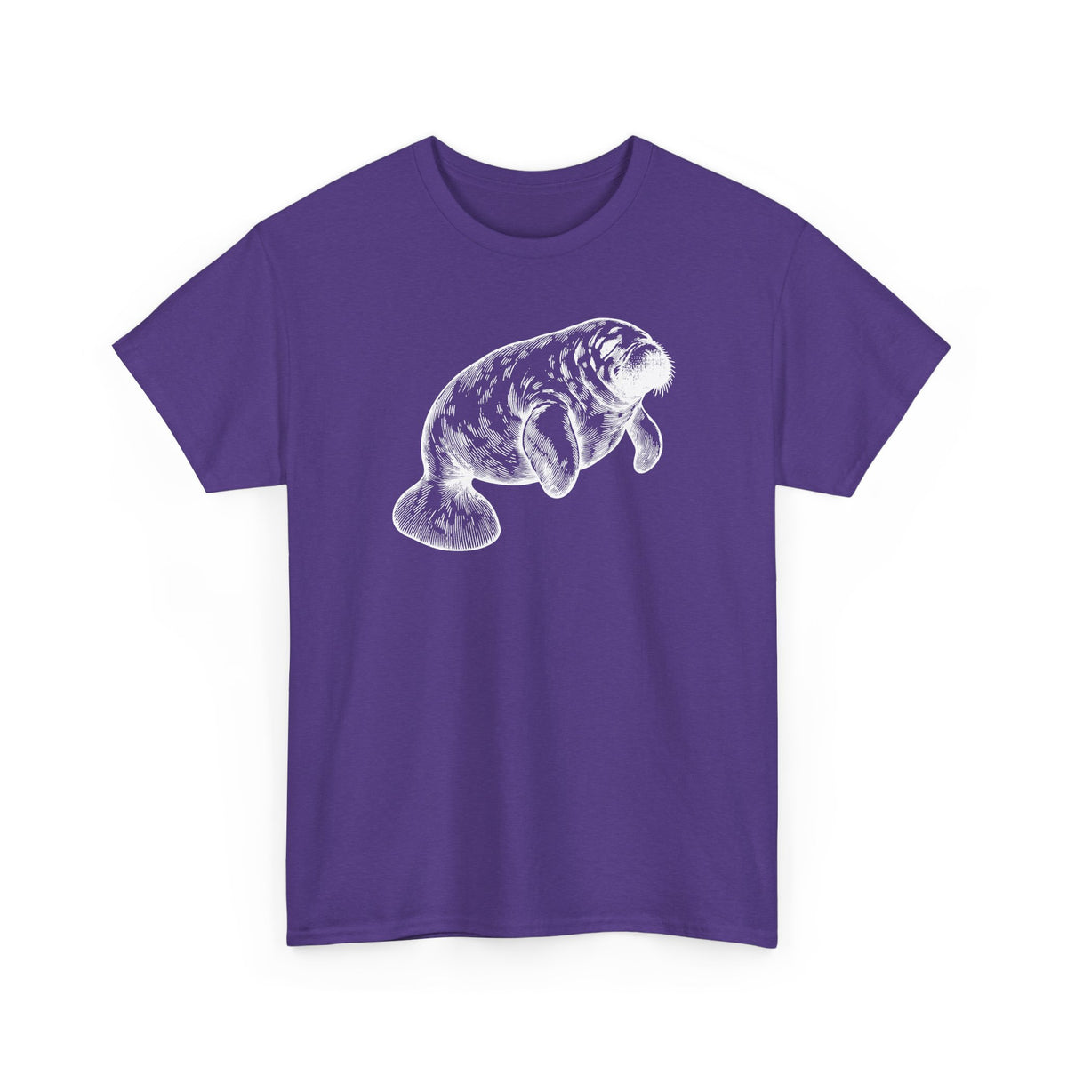 Slow Water Manatee Engraving T-Shirt
