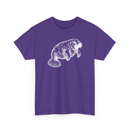 Slow Water Manatee Engraving T-Shirt