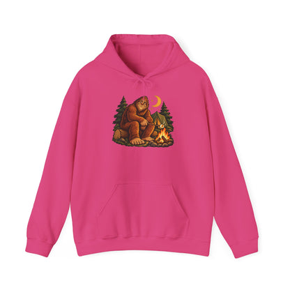 Bigfoot's Cozy Campfire Night Pullover Hoodie