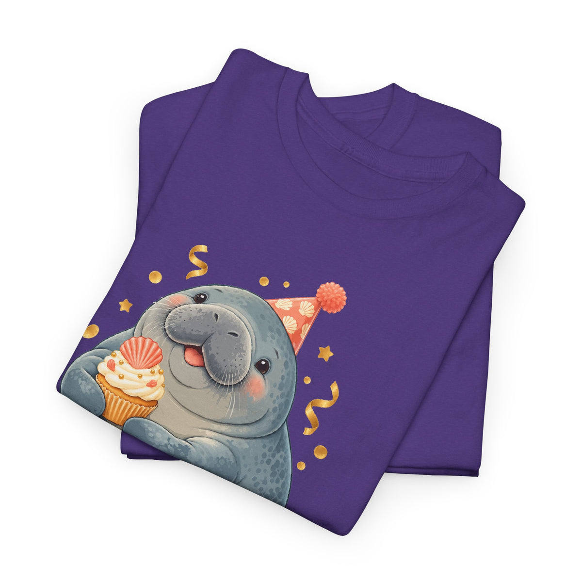 Chubby Mermaid Party at the Sandbar Manatee T-Shirt