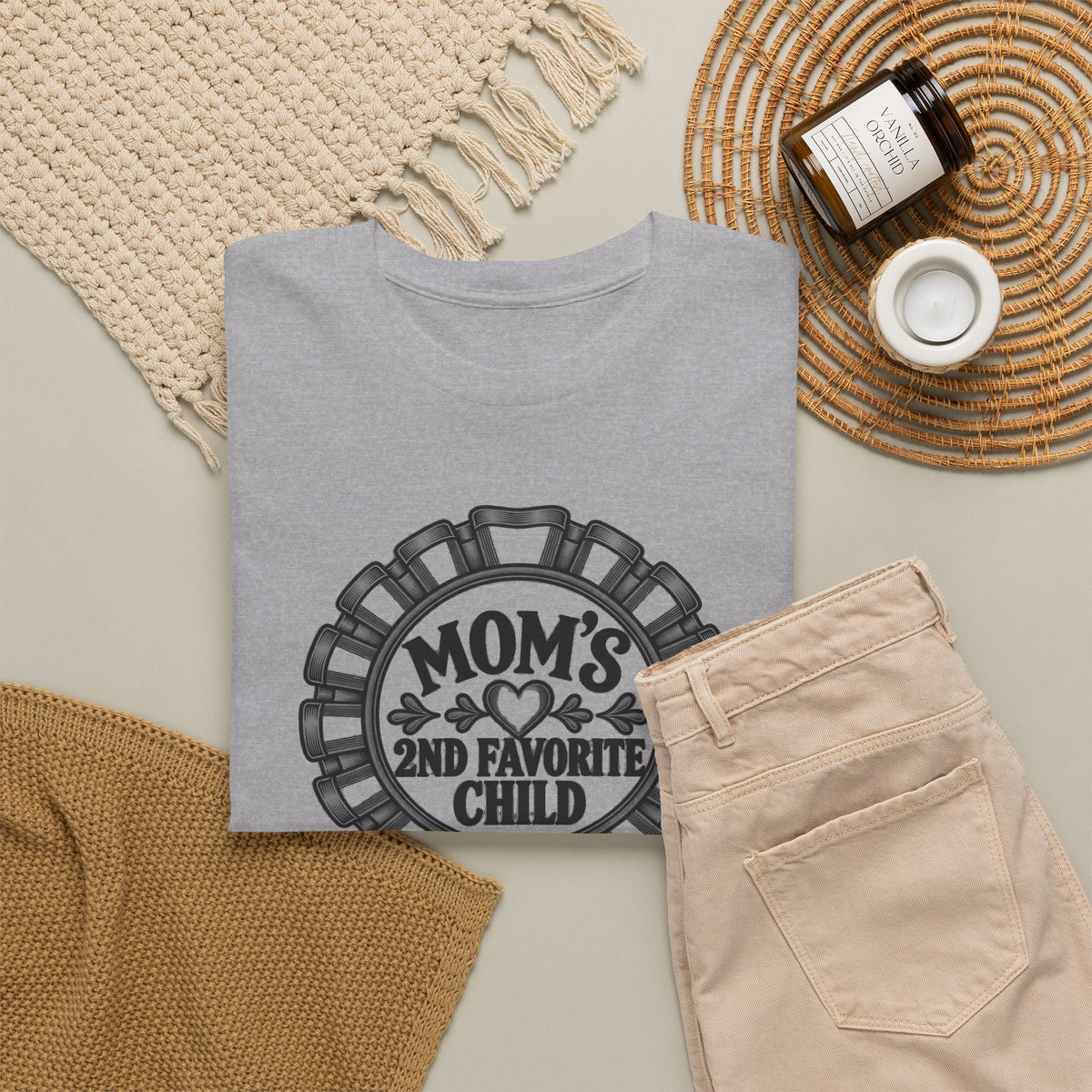 Mom's 2nd Favorite Child — One Color – Gildan 5000 T-Shirt | 215-R1a-v2