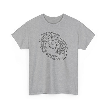 Groovy Spectacled Manatee with Daisy T-Shirt