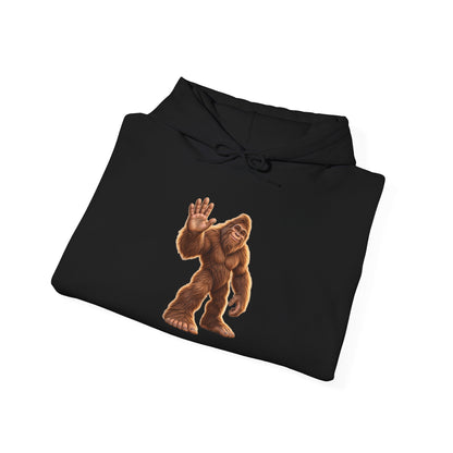 Friendly Sasquatch High Five Pullover Hoodie