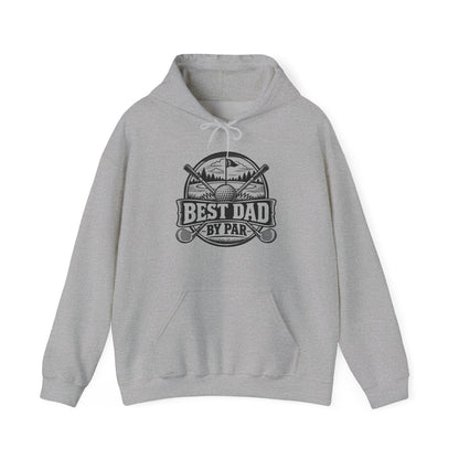 Best Dad by Par – One-Color Gildan 18500 Hoodie | 042a