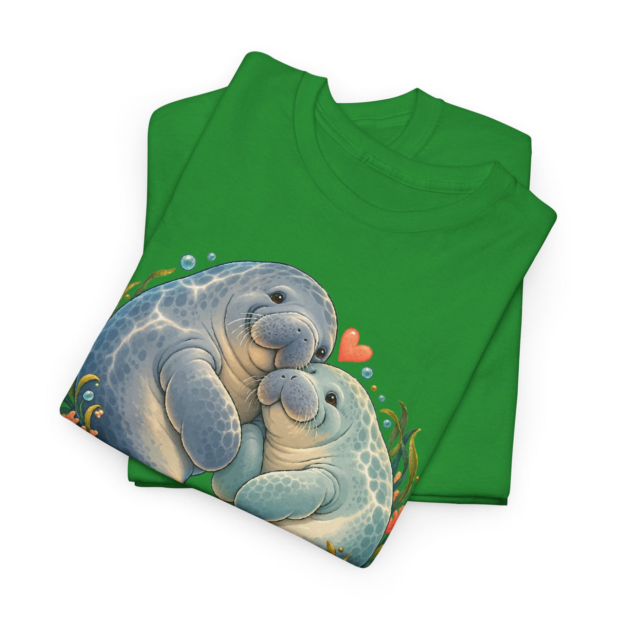 Chubby Mermaid Heart of the Ocean Manatee T-Shirt