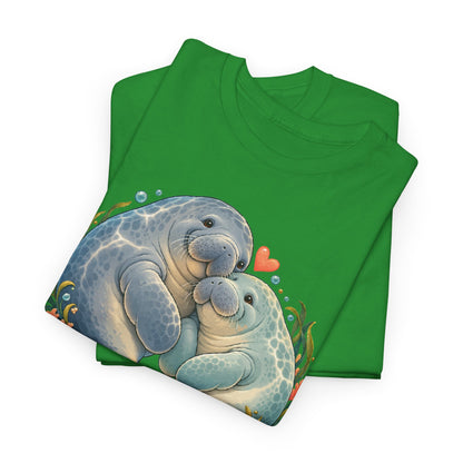 Chubby Mermaid Heart of the Ocean Manatee T-Shirt