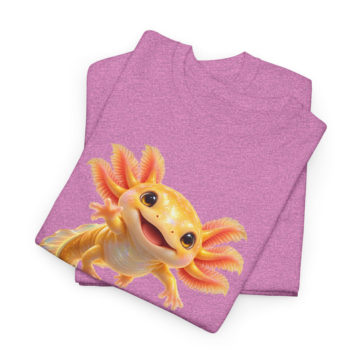 Golden Axolotl with Peach Gills T-Shirt