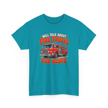 Will Talk About Fire Trucks – Gildan 5000 T-Shirt | 020