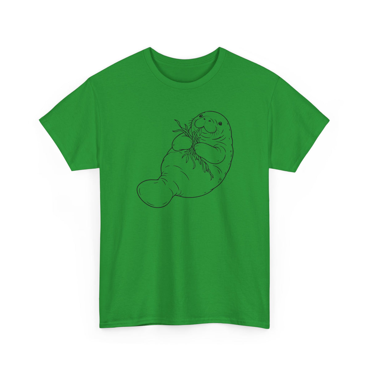Chubby Mermaid Seagrass Snacker Manatee T-Shirt