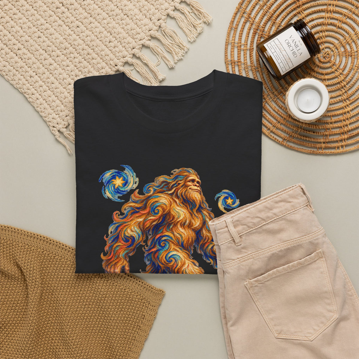 Starlit Bigfoot Wanderer T-Shirt