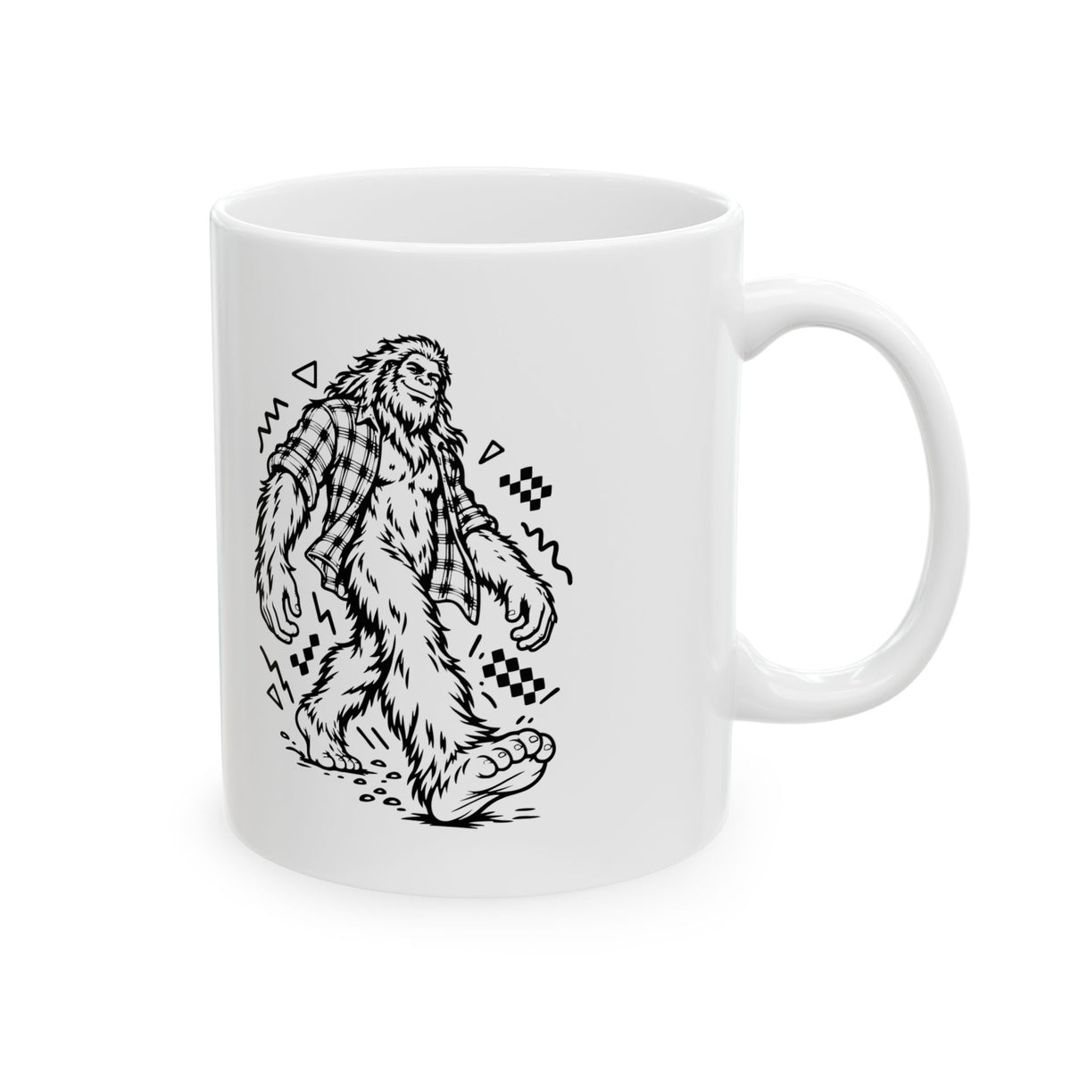 Plaid Bigfoot on the Move Mug