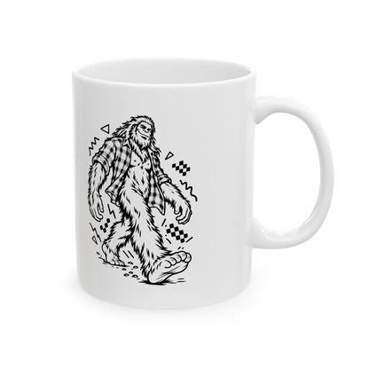 Plaid Bigfoot on the Move Mug