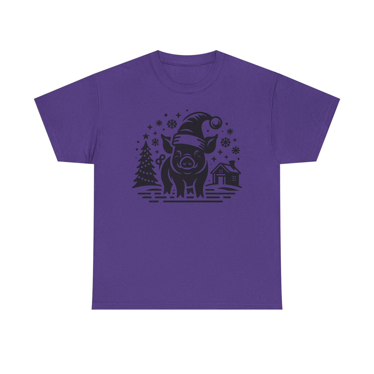 Christmas Pig T-Shirt | Festive Santa Pig Graphic Tee