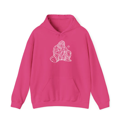Shh, Friendly Bigfoot in the Forest Pullover Hoodie