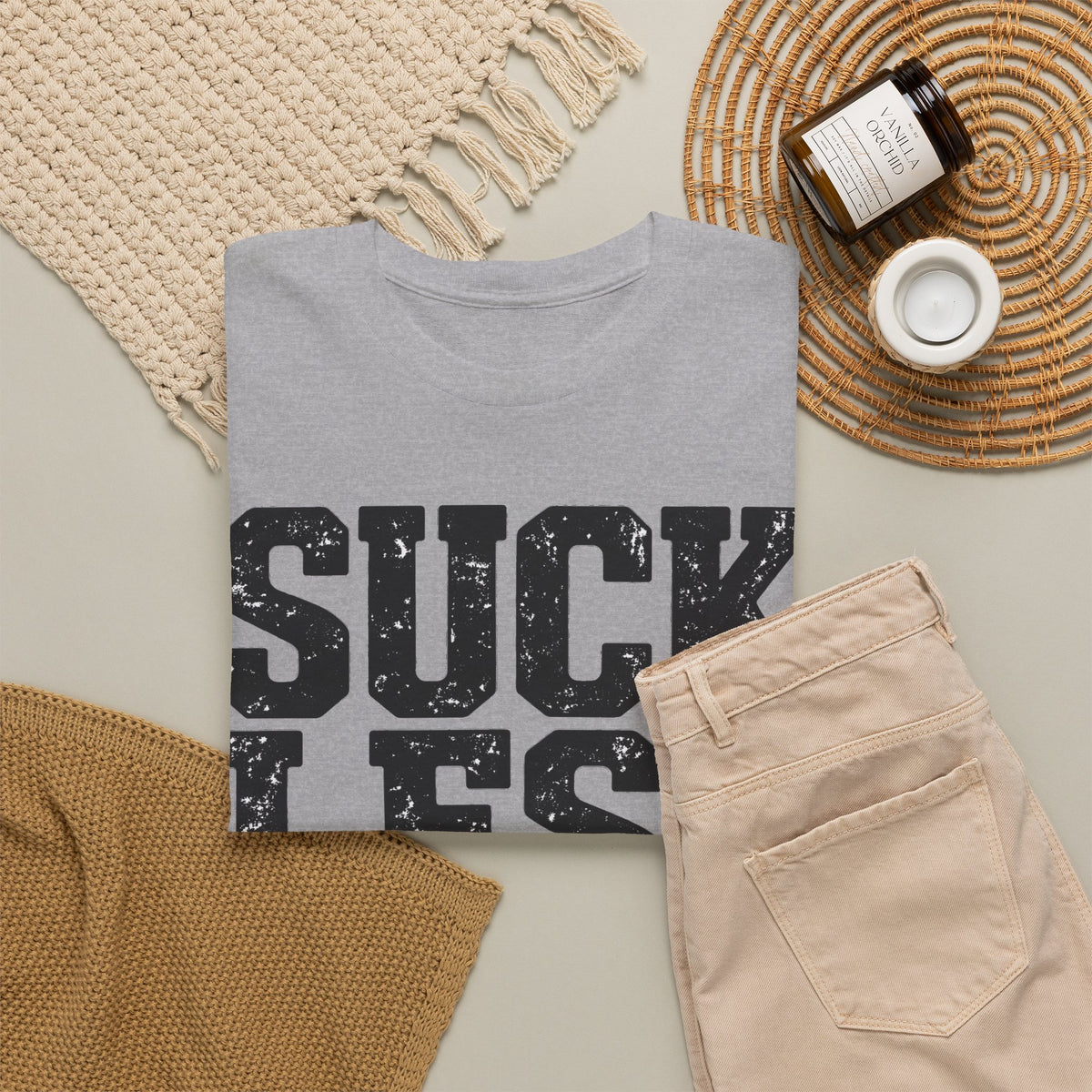 Suck Less – One-Color Gildan 5000 T-Shirt | 082-R1