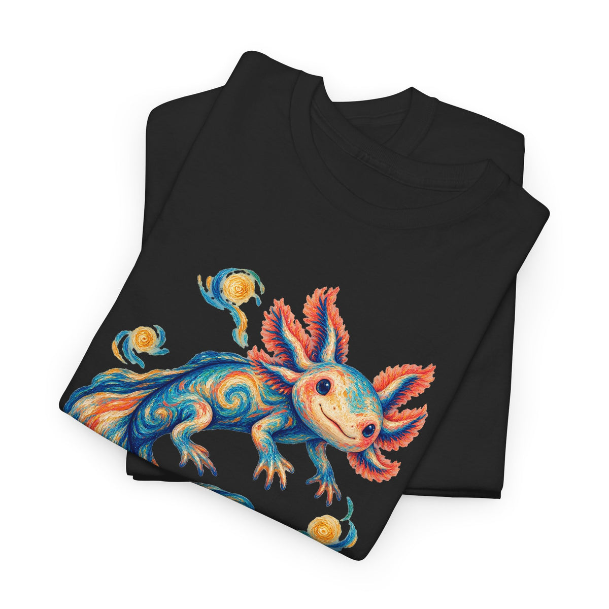 Starwater Axolotl in Turquoise and Coral T-Shirt
