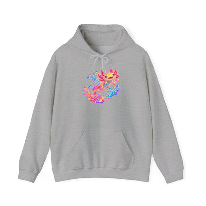 Prismatic axolotl splash leap Pullover Hoodie
