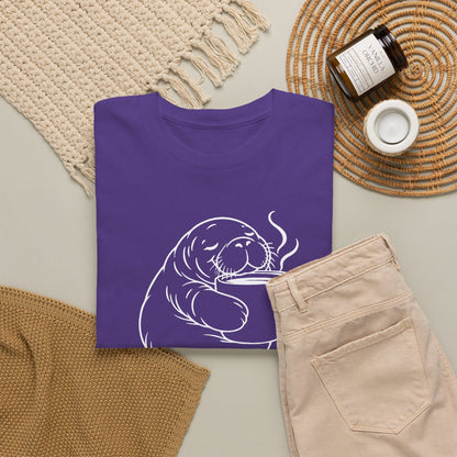 Chubby Mermaid Coffee Coast Manatee T-Shirt