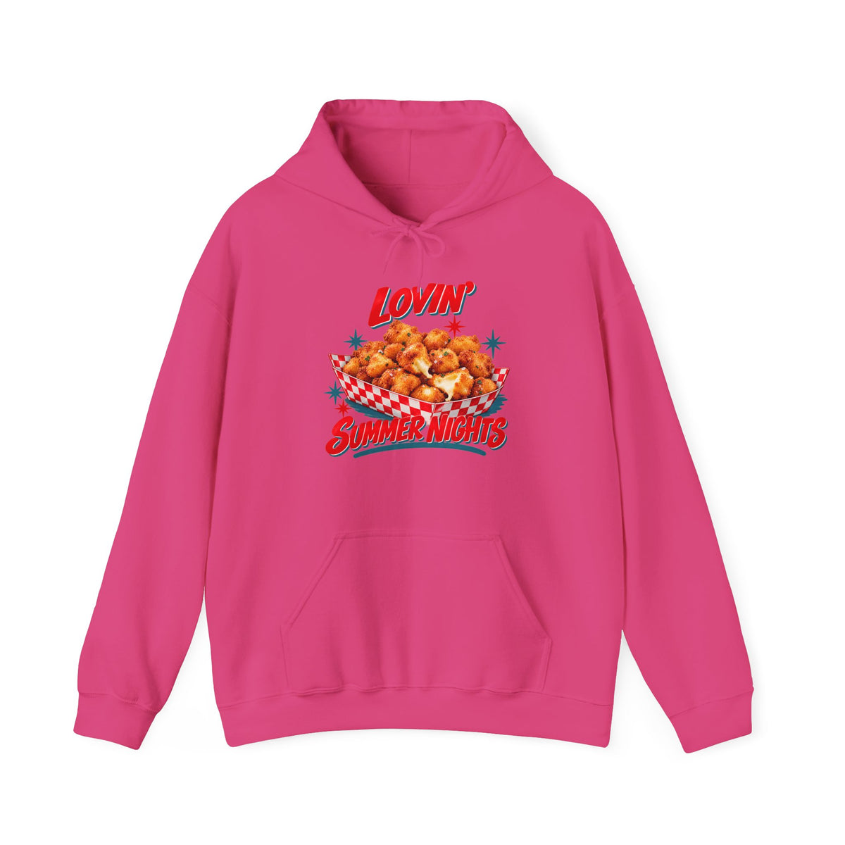 Lovin’ Cheese Curds & Summer Nights – Gildan 18500 Hoodie | 002a-v2