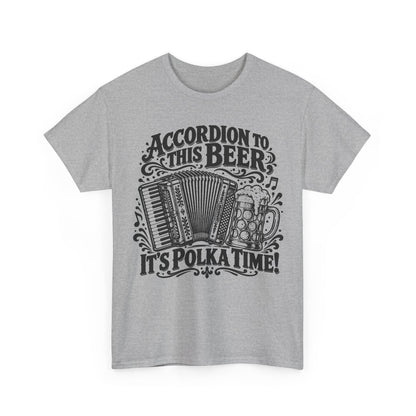 Accordion to This Beer – Gildan 5000 T-Shirt | 230a