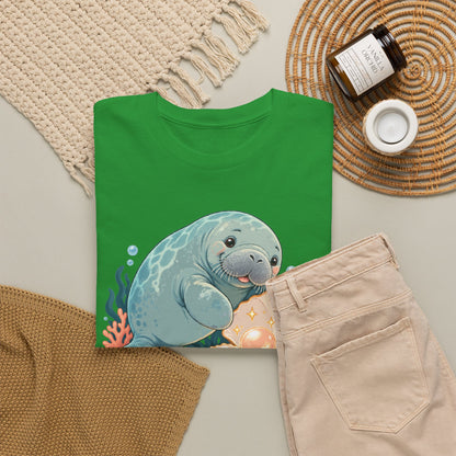 Chubby Mermaid Pearl of the Lagoon Manatee T-Shirt