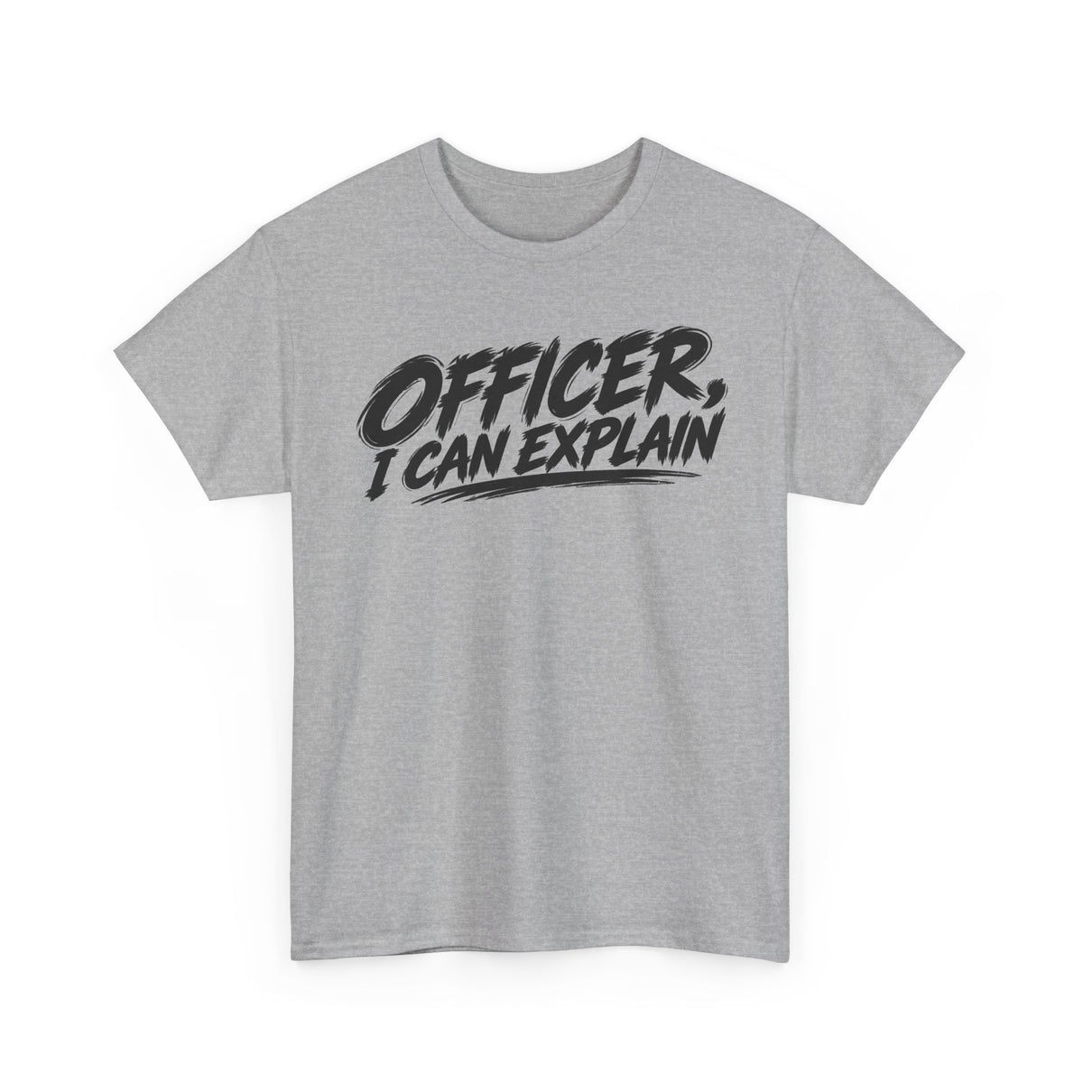 Officer, I Can Explain — One Color – Gildan 5000 T-Shirt | 162-R1a-v2