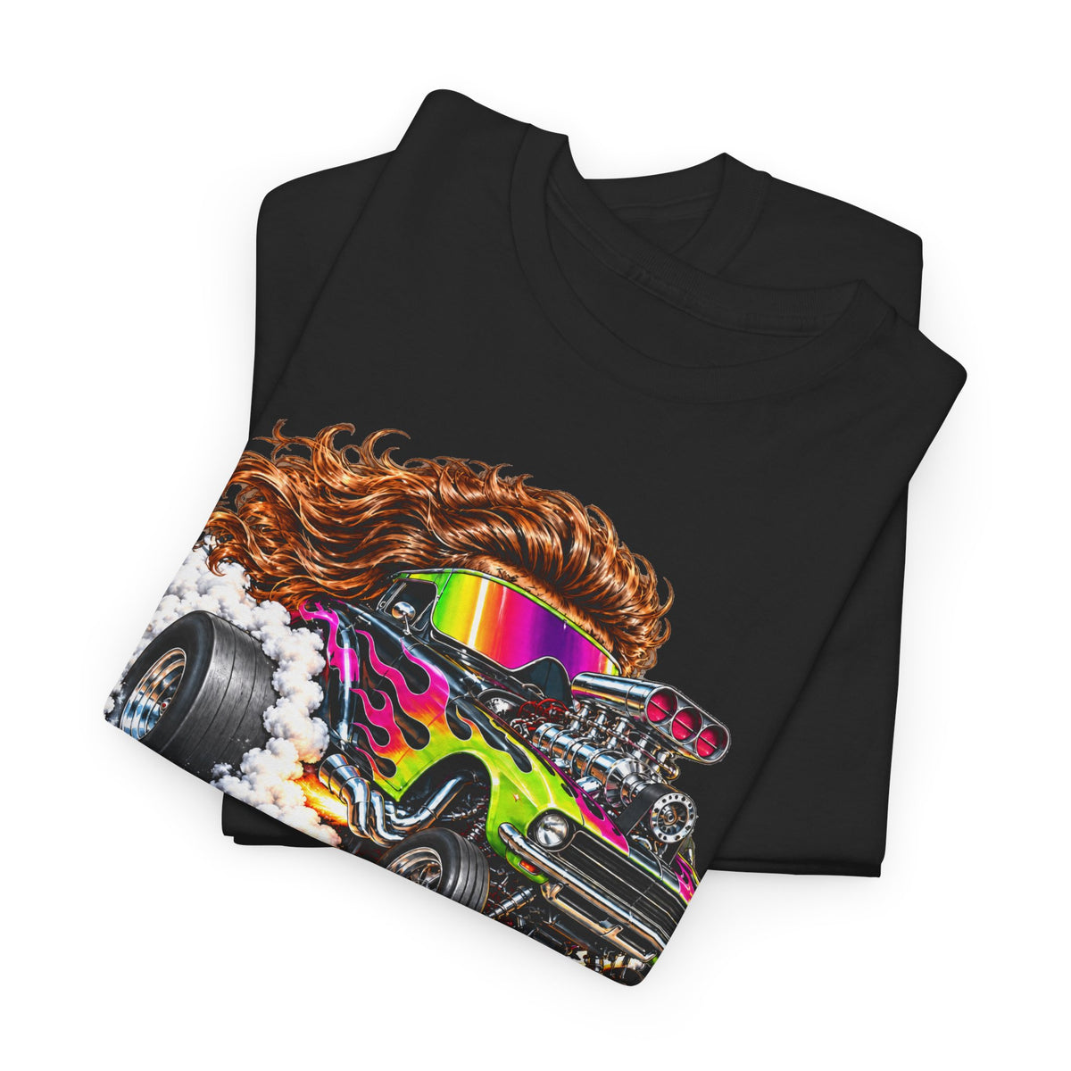Mullet Hot Rod Car – Gildan 5000 T-Shirt | 087