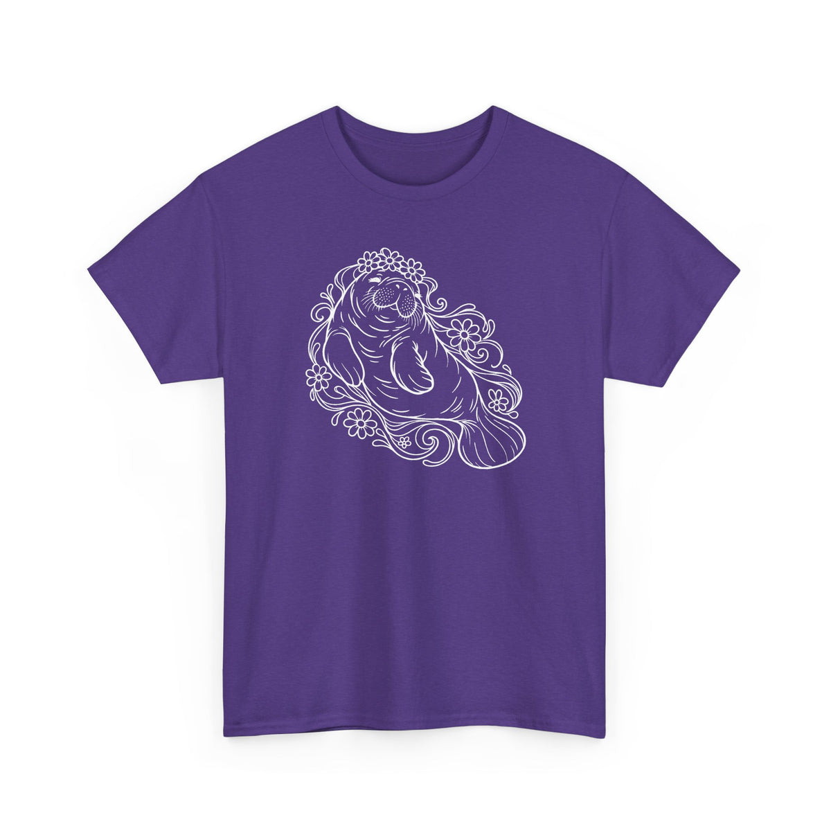 Dreamy flower-crowned manatee T-Shirt