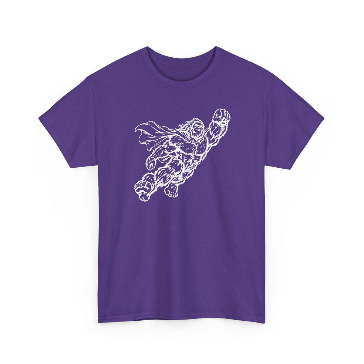 Soaring Cape-Wearing Sasquatch T-Shirt