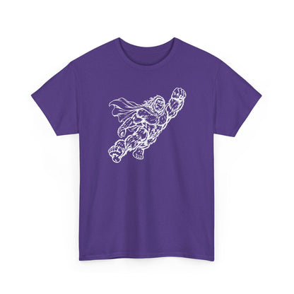 Soaring Cape-Wearing Sasquatch T-Shirt