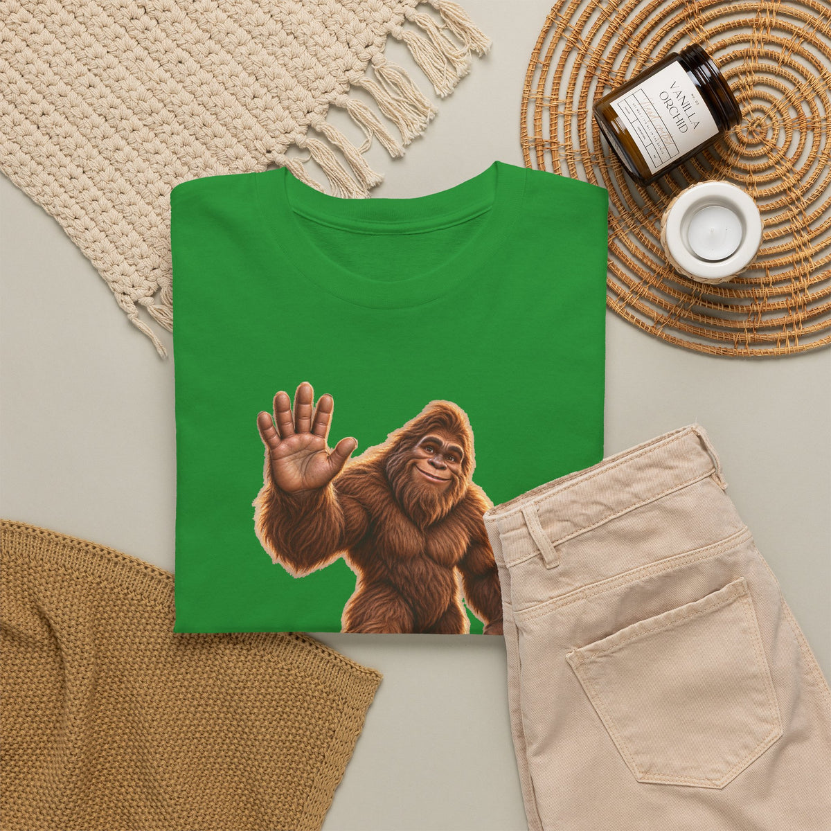 Friendly Sasquatch High Five T-Shirt
