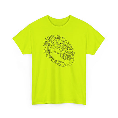 Groovy Spectacled Manatee with Daisy T-Shirt