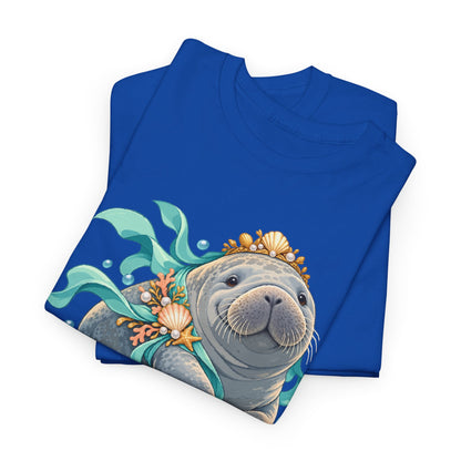 Chubby Mermaid Royalty Manatee T-Shirt