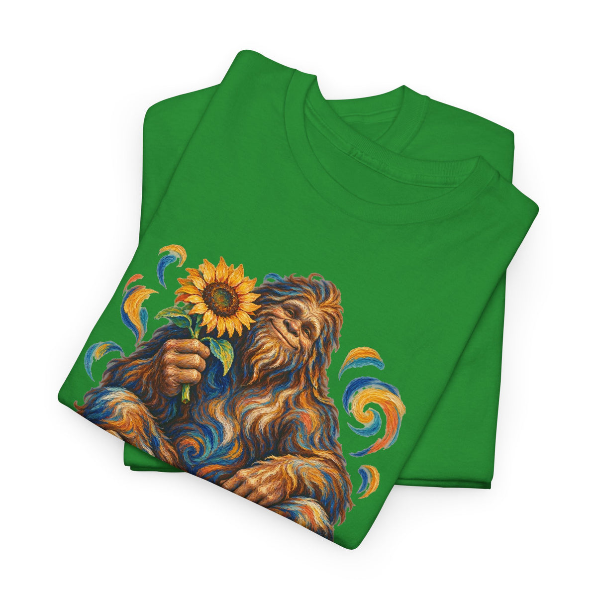Sunflower Rest with a Shaggy Bigfoot T-Shirt