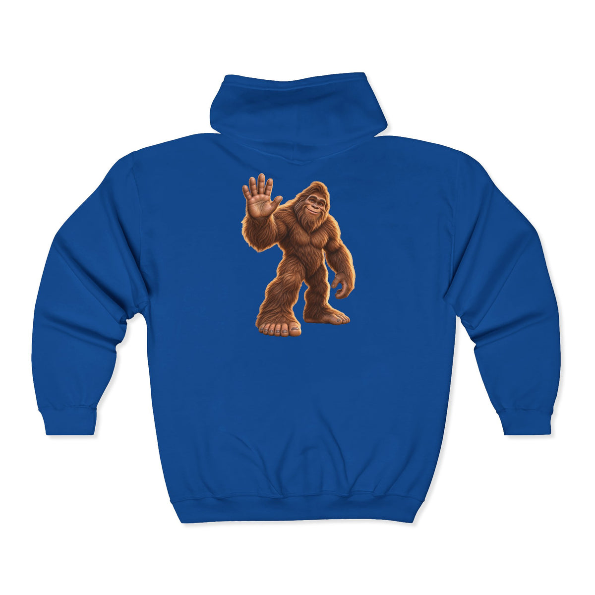 Friendly Sasquatch High Five Zip-Up Hoodie