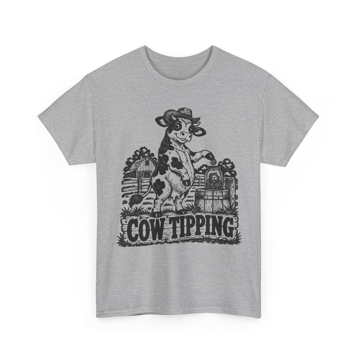 Cow Tipping – Gildan 5000 T-Shirt | 220a