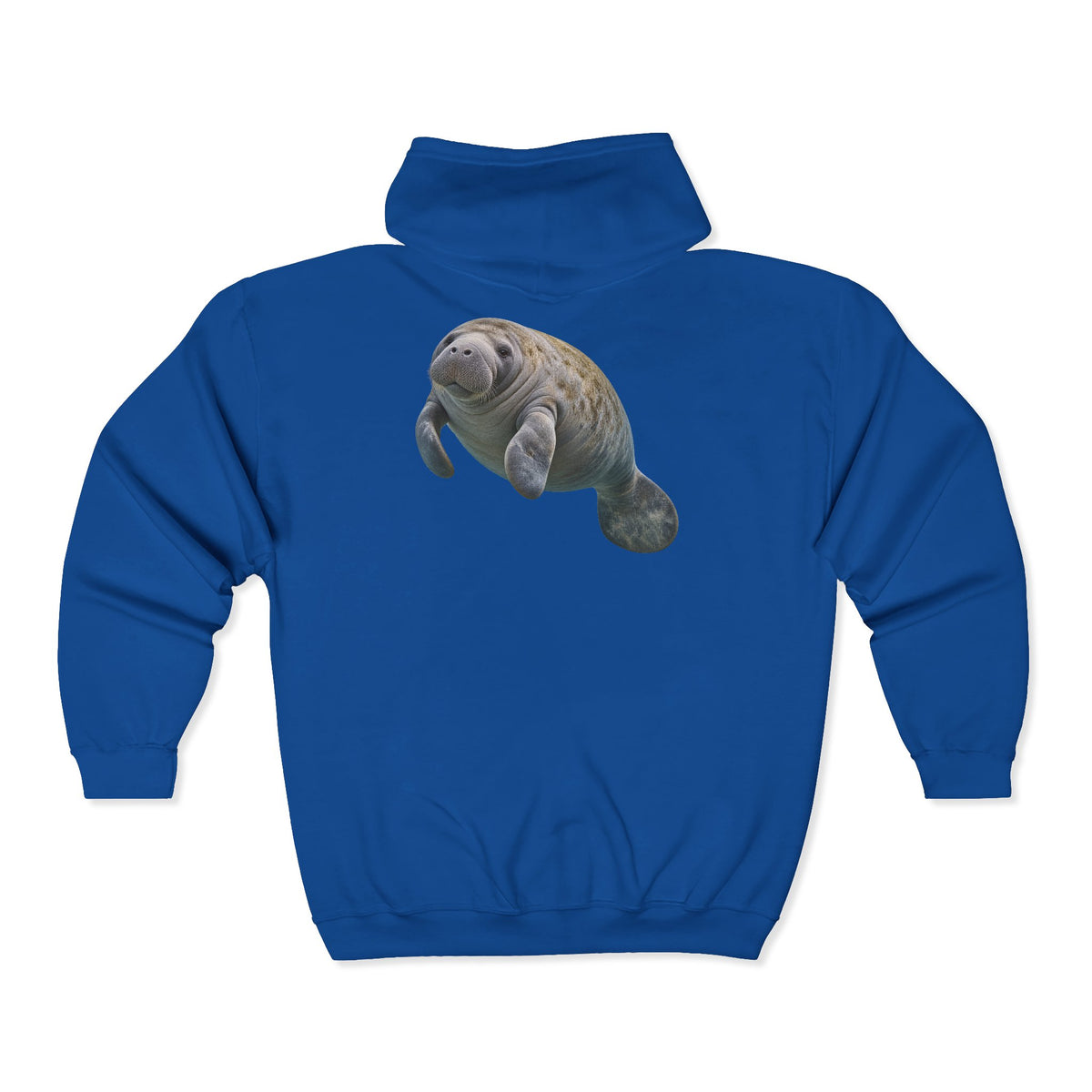 Gentle Giant Manatee Portrait Zip-Up Hoodie
