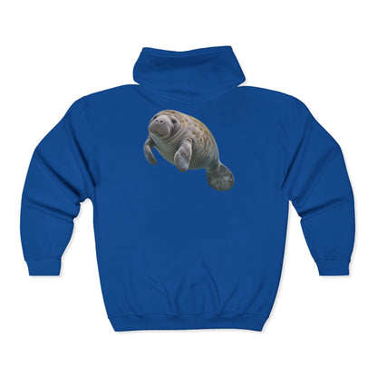 Gentle Giant Manatee Portrait Zip-Up Hoodie