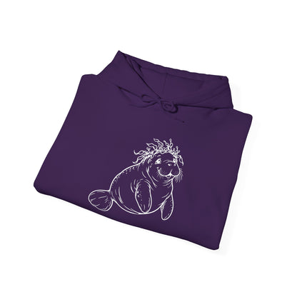 Kelp-crowned manatee Pullover Hoodie