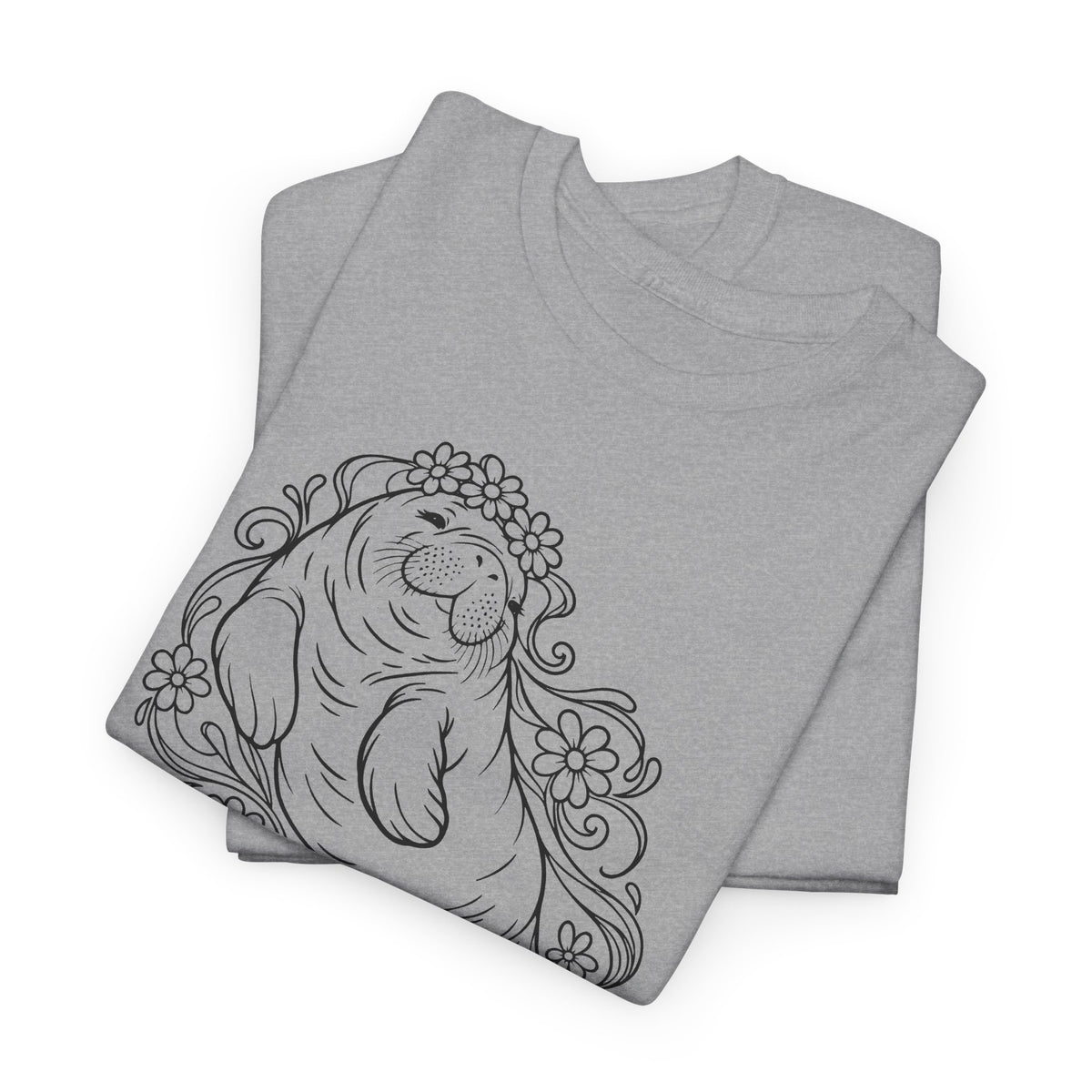 Dreamy flower-crowned manatee T-Shirt