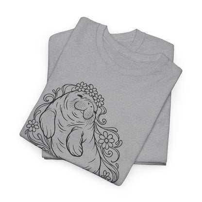 Dreamy flower-crowned manatee T-Shirt