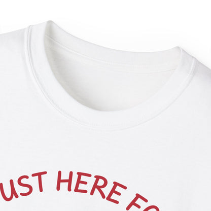Just Here for the Wieners T-Shirt | Funny BBQ Hot Dog Tee