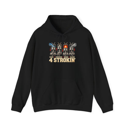 Four Strokin’ – Gildan 18500 Hoodie | 005