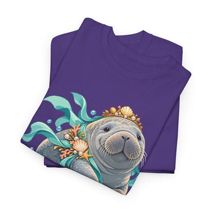 Chubby Mermaid Royalty Manatee T-Shirt