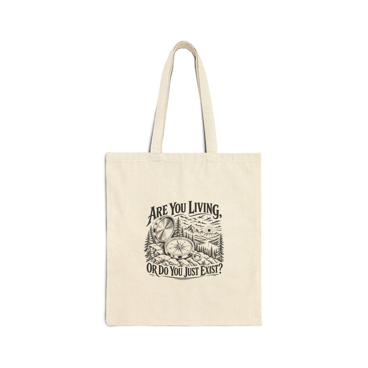 Live or Exist – Cotton Canvas Tote Bag | 032a