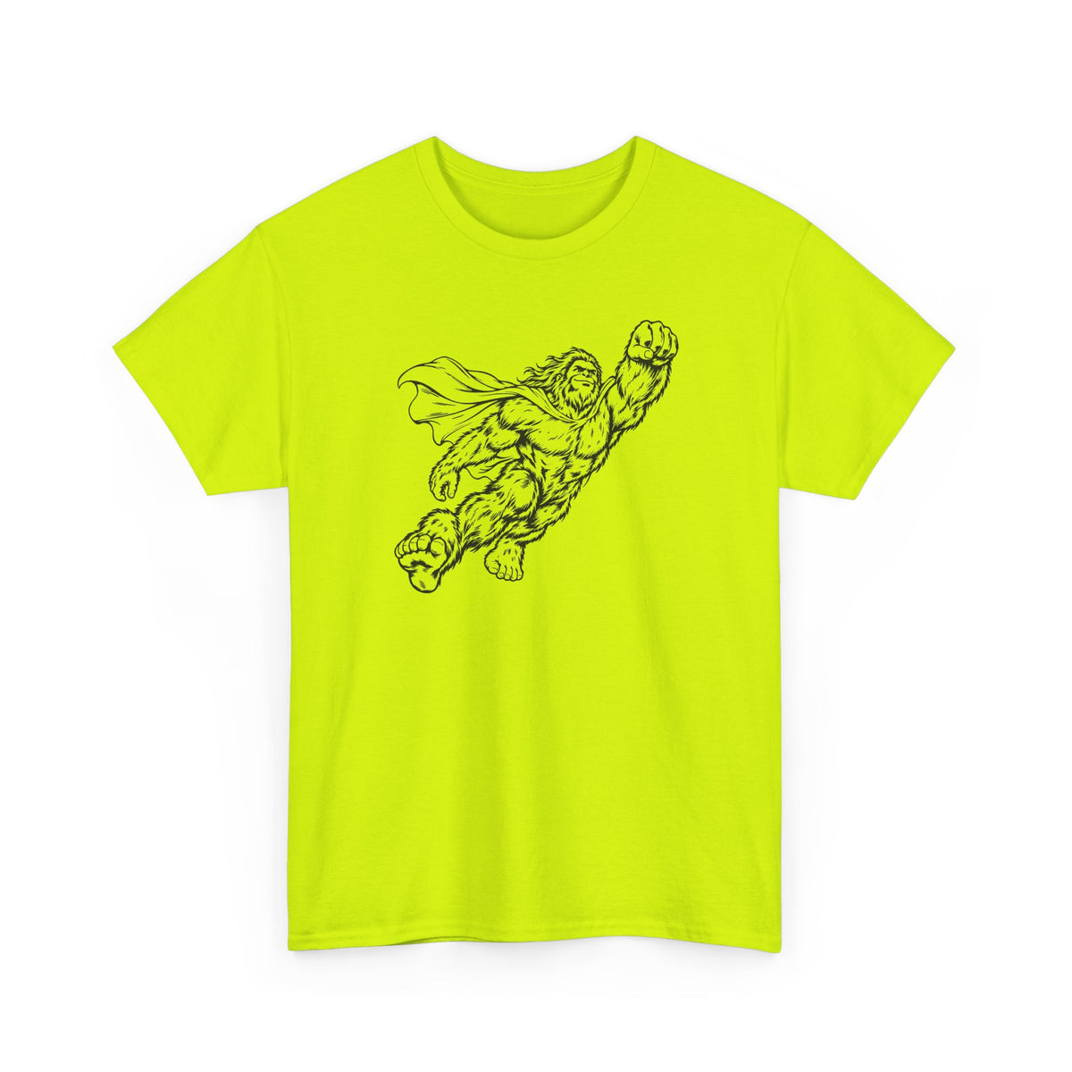 Soaring Cape-Wearing Sasquatch T-Shirt