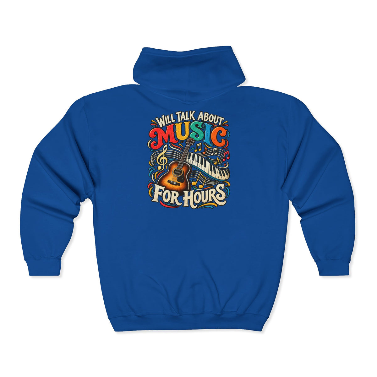 Will Talk About Music – Gildan 18600 Zip-Up Hoodie | 021