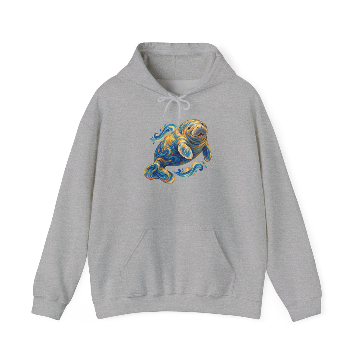 Golden Drift Manatee Pullover Hoodie