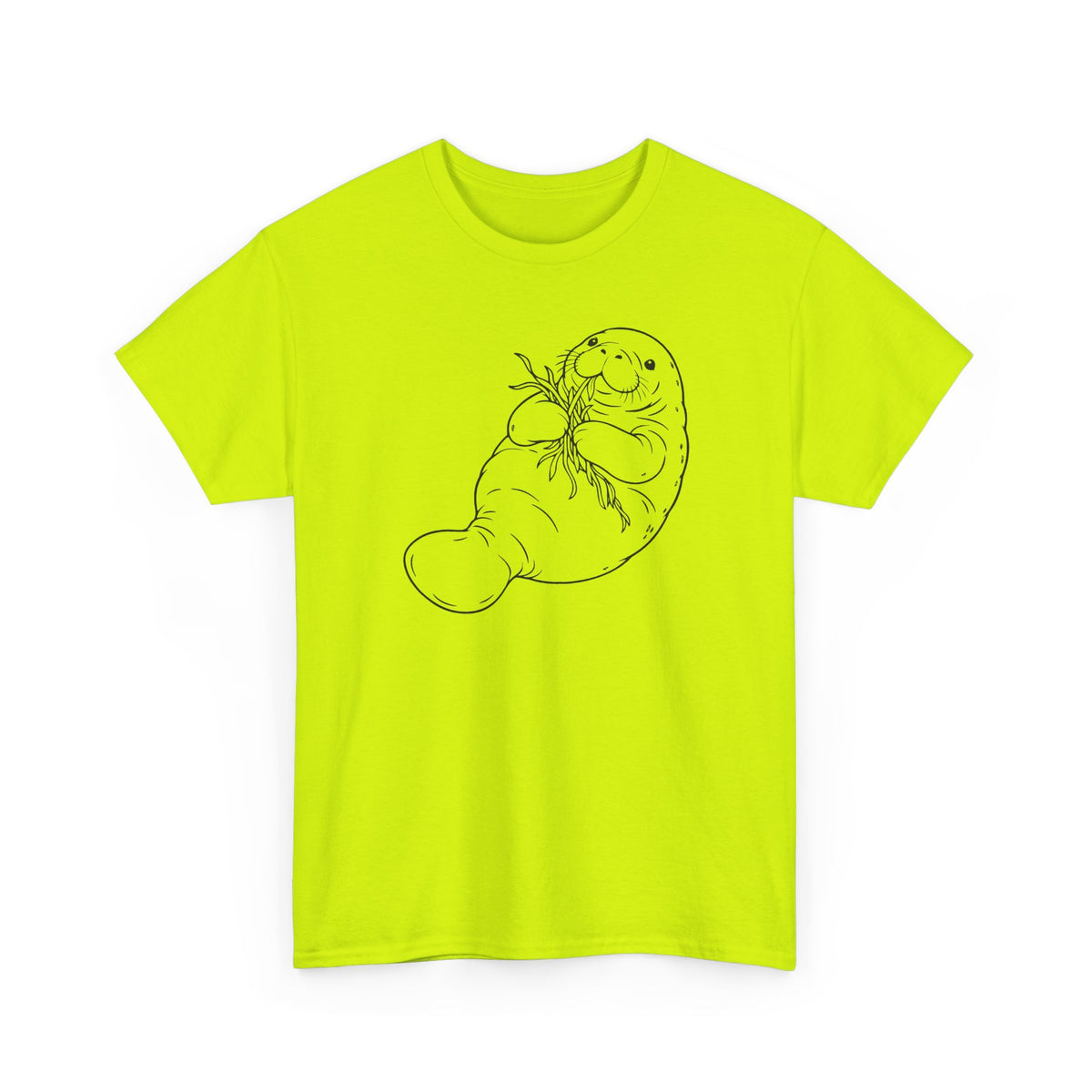 Chubby Mermaid Seagrass Snacker Manatee T-Shirt