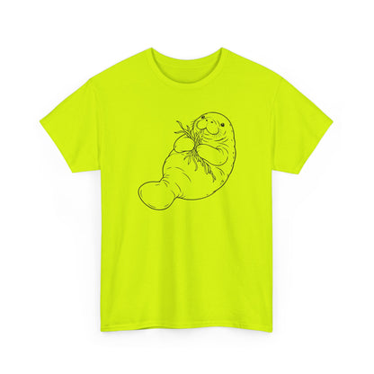 Chubby Mermaid Seagrass Snacker Manatee T-Shirt